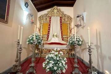 Lirios blancos en el Monumento de la iglesia de La Concepción (Telde)/FJS Fotografía.